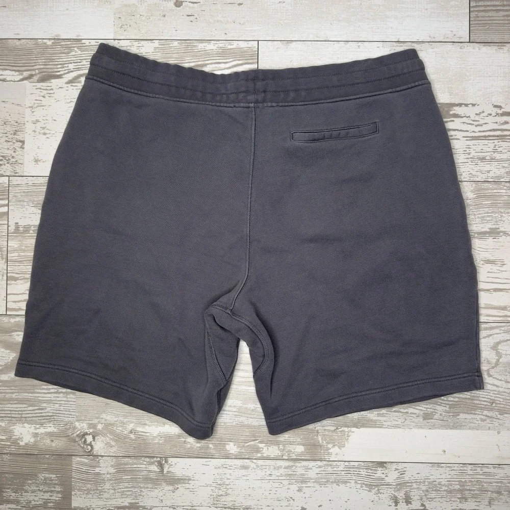 Banana Republic Organic Cotton Sweat Shorts Men's Large Gray Drawstring Casual